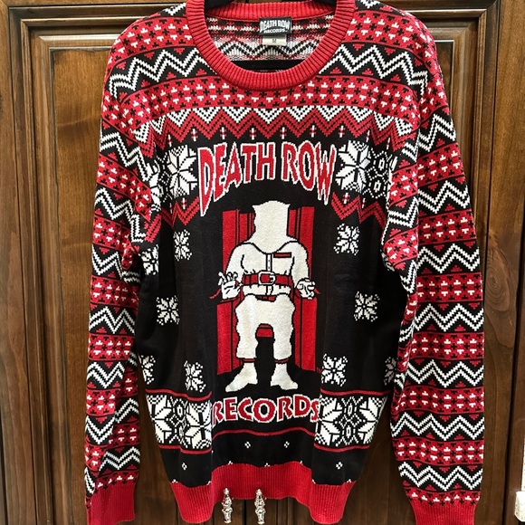 Death Row Records Christmas sweater - Picture 2 of 3